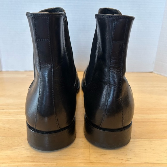 Prada Black Leather Chelsea Boots with Elastic Panels/Mens/Size UK 10/US 11 - Picture 4 of 10
